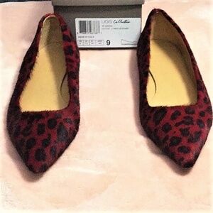 Ugg Collection Red Leopard Shoes